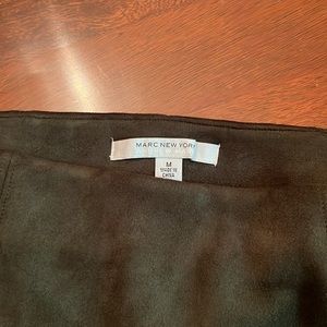 Green Suede Pencil Skirt